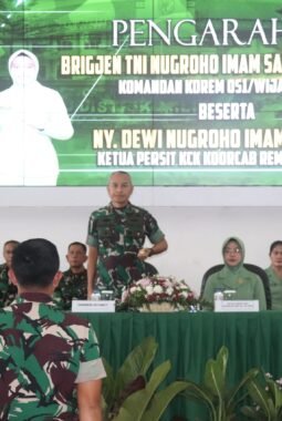 Kunker Danrem 051/Wijayakarta Disambut Hangat Seluruh Prajurit Kodim 0509/Kab. Bekasi