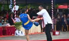 HUT Ke-22 Humbahas, Atraksi Wushu Pukau Ribuan Masyarakat.