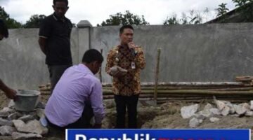 Pembangunan Rumah Dinas Pendeta HKBP Resort Marbun Barat Ditandai Peletakan Batu Pertama oleh Bupati Hubbahas.