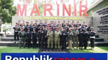 Perkuat Sinergi TNI–Polri, Brimob Polda Metro Jaya Sampaikan Ucapan Dirgahayu TNI ke-80 ke Korps Marinir