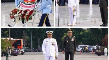 Irjen TNI Pimpin Upacara Ziarah Nasional HUT Ke-80 TNI Yang Digelar di TMP Kalibata
