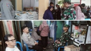 Babinsa Koramil 01/TS Lakukan Pendampingan Pendistribusian Bantuan Pangan Pemerintah