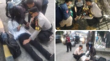Respons Cepat Pamapta Polres Jakbar Selamatkan Korban Laka Tunggal di Daan Mogot