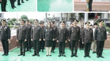 Di Tengah Gerimis Hujan, Polres Metro Jakarta Barat Khidmat Peringati Hari Bela Negara ke-77