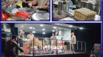 Brimob Polda Metro Jaya Hadirkan Dapur Lapangan untuk Warga Banjir Cikarang Utara