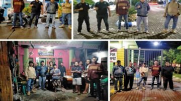 Patroli Rutin Malam Hari, Satlinmas RW 014 Cengkareng Timur Sidik bersama Linmas RT Tingkatkan Keamanan Wilayah