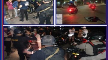 Brimob Polda Metro Jaya Patroli dan Amankan Lima Pemuda Diduga Hendak Tawuran di Beting Jakarta Utara