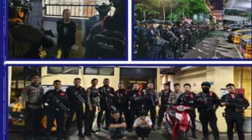 Patroli Gabungan Brimob Amankan Remaja Bawa Sajam di Kayu Manis