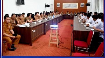 Bupati Humbahas Pimpin Rakor Menyelaraskan Program Daerah Dengan Kebijakan Nasional.