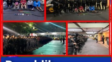 Patroli Brimob Gabungan Amankan 5 Pemuda Bawa Sajam di Jaktim