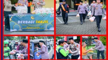 Brimob Metro Jaya Berbagi Takjil Di Bulan Ramadhan Penuh Berkah