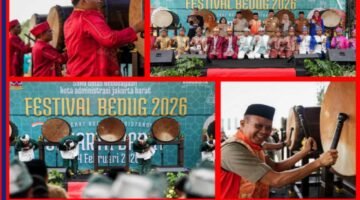 Bazar Kreatif dan Hadroh Hiasi Festival Bedug Kota Administrasi Jakarta Barat