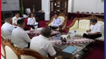 Bupati Humbahas Terima Audiensi Plt. Kepala Kantor Pertanahan Kabupaten Humbang Hasundutan