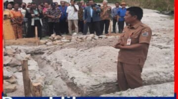 Bupati Humbahas Letakkan Batu Pertama Pembangunan Rumah Dinas HKBP Tipang.