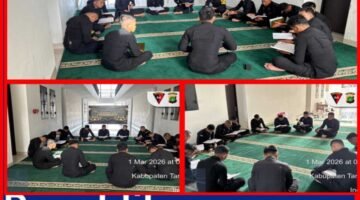 Brimob PMJ Tingkatkan Pembinaan Rohani Lewat Tadarus Ramadan di Tangerang