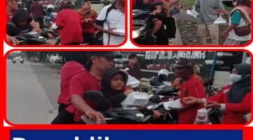 Insan Pers Globalfaktual.com Berbagi Nasi Tok dan Zakat Fitrah kepada Tukang Becak di Bulan Ramadhan