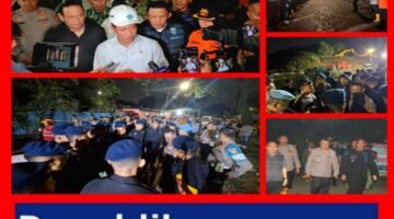 Brimob PMJ Bantu Evakuasi Korban Longsor Sampah di TPST Bantargebang