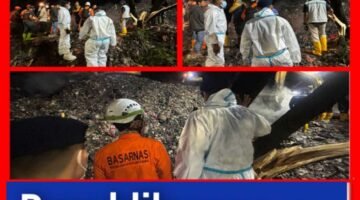 Bencana Longsor di TPST Bantargebang: Tim SAR Batalyon B Pelopor PMJ bersama Tim SAR Gabungan Kerahkan Alat Berat, 6 Korban Berhasil Dievakuasi