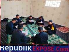 Kompi 2 Batalyon B Pelopor Gelar Tadarus Juz 21 di Musholla Tantya Sudhirajati Batalyon B Pelopor