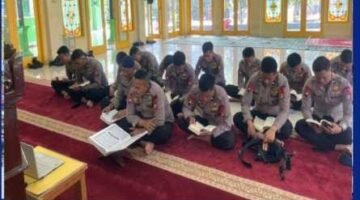 Isi Ramadan dengan Tadarus Al-Qur’an, Batalyon D Pelopor Perkuat Mental Personel di Cikarang