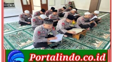 Brimob Polda Metro Jaya Tadarus Al-Qur’an di Ciputat, Perkuat Ketahanan Mental Personel Selama Ramadan