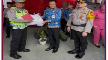 Bupati Bersama Kapolres Humbahas Tinjau Pos Pengamanan Lebaran .