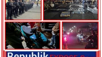 Tim Patroli Gabungan Brimob PMJ Cegah Konvoi Sahur On The Road di Ciracas, Belasan Remaja Dibina Polisi