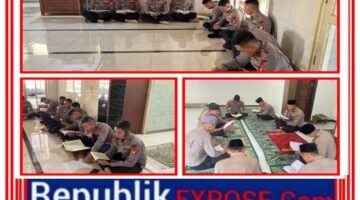 Batalyon C Pelopor Tadarus Pagi Ramadan di Masjid At-Taqwa Ciputat