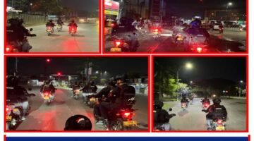 Patroli Brimob Batalyon D Pelopor Ciptakan Situasi Kondusif di Wilayah Kabupaten Bekasi