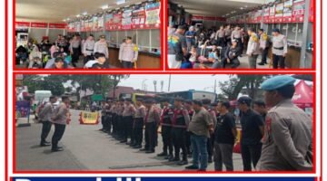 Brimob Metro Jaya Patroli Terminal Kalideres, Antisipasi Lonjakan Arus Balik Lebaran