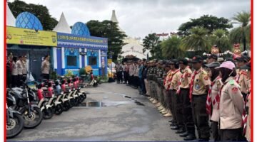 Batalyon B Pelopor Satbrimob PMJ Amankan Libur Lebaran di Ancol
