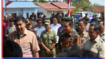 Mendagri Bersama Menteri PKP Tinjau Program BSPS di Humbang Hasundutan.