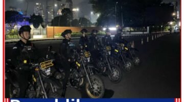 Batalyon A Pelopor Brimob PMJ Patroli Dini Hari, Antisipasi Geng Motor dan Tawuran di Jakpus-Jaksel