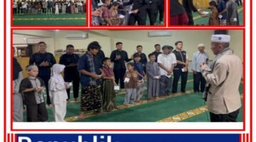 Brimob Polda Metro Jaya Tebar Kepedulian, Santuni 17 Anak Yatim di Masjid At-Taubah Kwitang