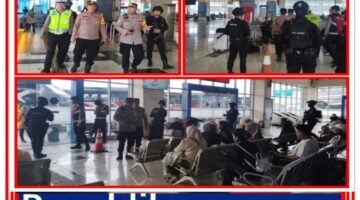 Brimob PMJ Pastikan Keamanan Di Terminal Pulo Gebang, Pasca Lebaran Arus Penumpang Berjalan Aman dan Tertib