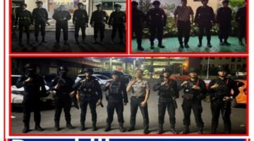 Brimob Polda Metro Jaya Patroli Dini Hari di Palmerah, Jaga Rasa Aman Warga Pasca Lebaran