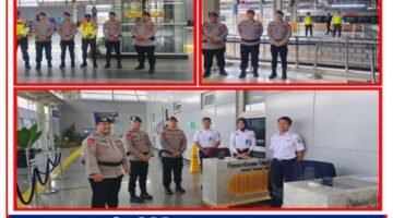 Batalyon B Pelopor Brimob PMJ Perkuat Pengamanan Stasiun Jatinegara, Aktivitas Penumpang Berjalan Aman dan Lancar