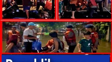 Brimob Metro Jaya Evakuasi Warga Terdampak Banjir di Bukit Pamulang Indah