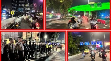 Brimob Polda Metro Jaya Kendalikan Kerawanan Malam di Pusat Jakarta Lewat Patroli