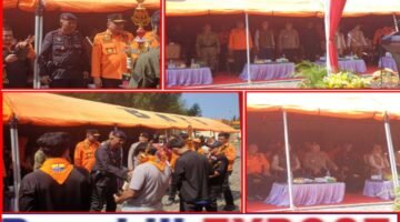 Brimob Polda Metro Jaya Batalyon D Pelopor Hadiri Hari Kesiapsiagaan Bencana 2026 di Bekasi