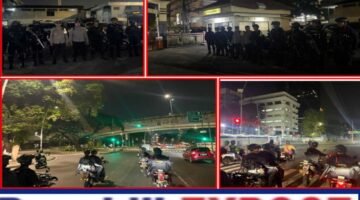 Brimob Metro Jaya Patroli Gambir Dini Hari, Jakarta Pusat Tetap Kondusif