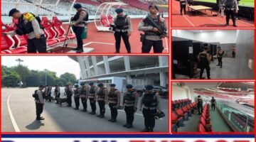 Brimob Metro Jaya Sterilisasi SUGBK Jelang Persija Vs Persis