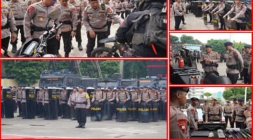 Brimob Polda Metro Jaya Gelar Pemeriksaan Pasukan Sambut Pelayanan May Day 2026