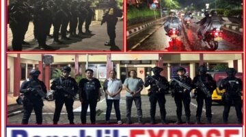 Patroli Brimob Metro Jaya Batalyon C Pelopor Tertibkan Kerumunan Pemuda Saat Patroli Tangsel
