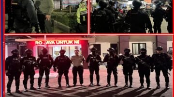 Brimob Polda Metro Jaya Batalyon D Pelopor Patroli Dini Hari, Wilayah Bekasi Aman Terkendali