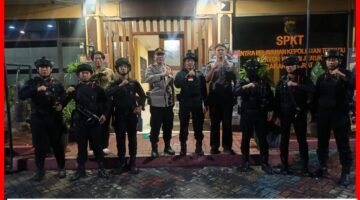 Den Gegana Brimob PMJ 2026 Patroli Dini Hari di Jakbar, Situasi Dipastikan Aman