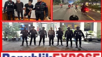 Brimob Metro Jaya Amankan Pelaku Jambret Saat Patroli di Bekasi Kota