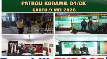 Babinsa Koramil 04/Cengkareng Laksanakan Patroli Wilayah Binaan