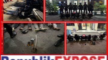 Brimob Polda Metro Jaya Amankan 6 Pemuda Diduga Hendak Tawuran di Rawalumbu Bekasi