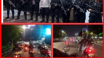 Brimob Polda Metro Jaya Perkuat Antisipasi Gangguan Kamtibmas di Jakarta Pusat